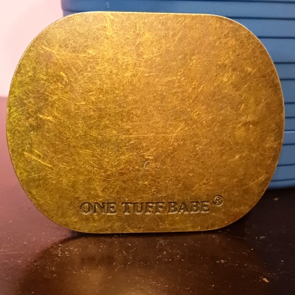 ONE TUFF BABE belt buckle